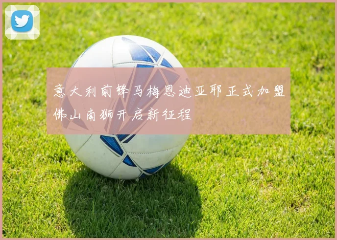 意大利前锋马梅恩迪亚耶正式加盟佛山南狮开启新征程